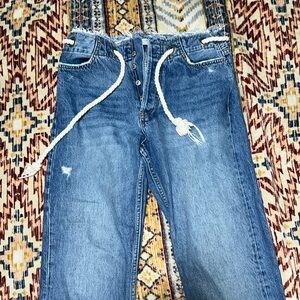 Zara Premium Denim Collection W/ Rope Belt